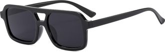 Generic Womens Outdoor Sunglasses Mens Sports Vacation Sun Glasses(Black)