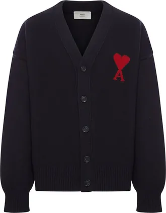 Ami AMI DE COEUR WOOL CARDIGAN - Ami Paris - Man
