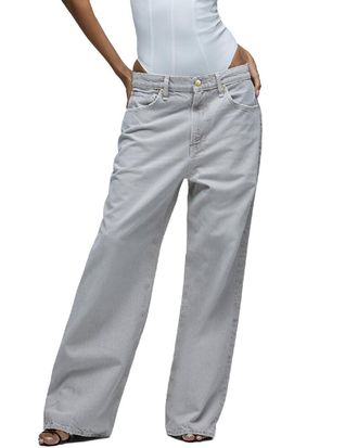 Hudson Hudson Jeans Low And Loose Stone Grey Loos Leg Jean