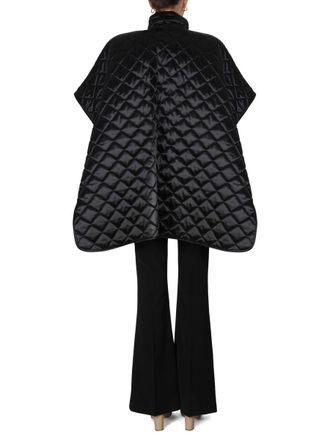 Moschino Quilted High-Neck Jacket - Black