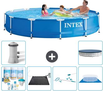 Intex Piscina Con Estructura Redonda - 366x76 Cm - 7-piezas S20428