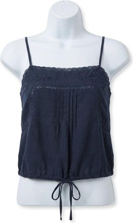 Z Supply Lille Embroidered Woven Tank Top In Eclipse