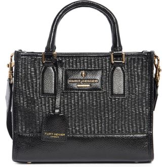 Kurt Geiger Small Chiswick Raffia Tote in Black at Nordstrom Rack