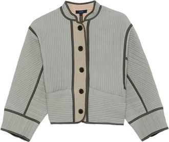 SOEUR Patchouli Button Quilted Jacket