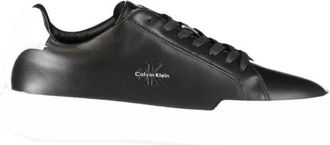 Calvin Klein Polyester Casual Sneaker - Heren - Sneakers - Zwart - 45 EU - Polyester - Schoenen