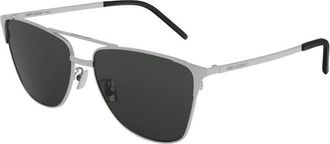 Saint Laurent SL280002 Sunglasses - Silver