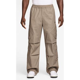 Nike Jordan Flight Ripstop Utility Pants in Khaki/Black at Nordstrom, Size Small