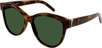 Saint Laurent Zonnebril - Dames - Zonnebrillen - Bruin - 55 MM - Accessoires