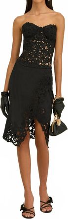 Cult Gaia Shaya Knee Length Skirt In Black