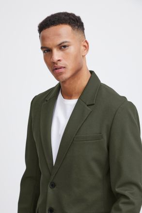 Blend Sakko BLEND Blazer, Herren, Gr. 44, gr&uuml;n (forest night), Web, Obermaterial: 75% Polyester, 22% Viskose, 3% Elasthan, kariert, regular fit, Sakkos Sakk