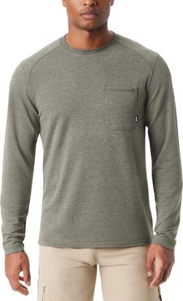 G.H. Bass & Co. Bass Outdoor T-Shirt Mens Deep Depth Stretch Crew Neck Long Sleeve FTS1671