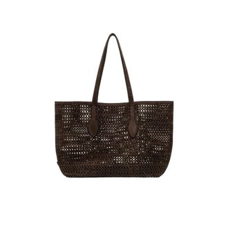 Gianni Chiarini Mashup Shopper Bag - female - Gianni Chiarini - Shopping Bags - Brown - ONE SIZE - Bags