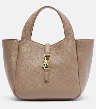 Saint Laurent Le 5 &agrave; 7 Bea Baby leather tote bag