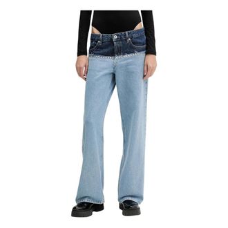 Karl Lagerfeld Dames, Jeans, Blauw, Maat: W28 L30 Denim