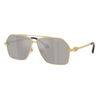 Versace Mens Black Aviator Sunglasses VE2284 10026G 63