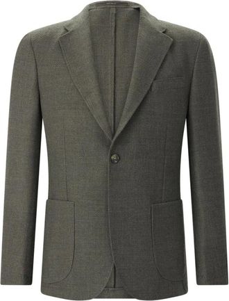 Windsor Giacca Shaped-Fit - - Jackets - Uomo - Verde - S