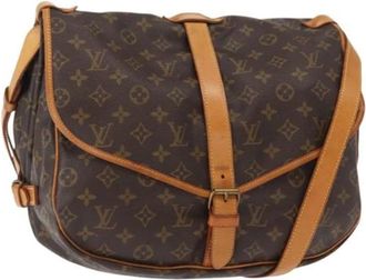 Louis Vuitton Pre-owned Cross Body Bags, female, Brown, Size: ONE SIZE Pre-owned Canvas Cross Body Bag