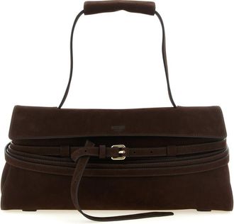 Moschino Dark Brown Tie Me Large Shoulder Bag