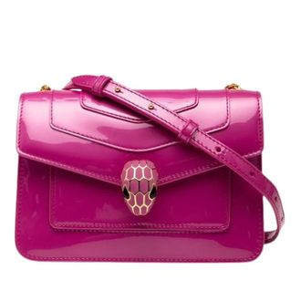 Bulgari Pre-owned Cross Body Bags, female, Pink, Size: ONE SIZE Pre-owned Leather shoulder-bags