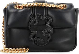 Just Cavalli Iconic Snake Puffy Crossbody Bag
