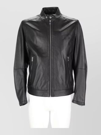 HUGO BOSS leather coat