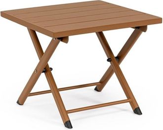 BIZZOTTO Klappbarer Outdoor Beistelltisch Taylor 43 x 44 cm, Pecan
