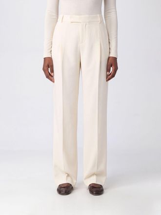 Federica Tosi High-Waisted Wide-Leg Tailored Trousers in Cr&ecirc;pe