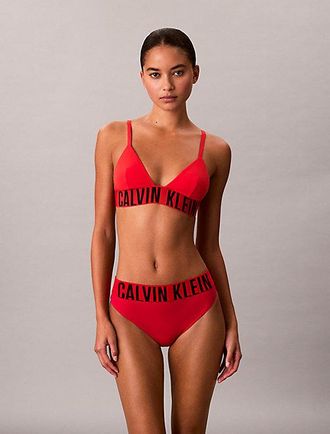 Calvin Klein Parte De Arriba De Bikini De Tri&aacute;ngulo Intense Power
