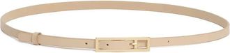 Fabiana Filippi Cintura in pelle con fibbia rettangolare - Toni neutri