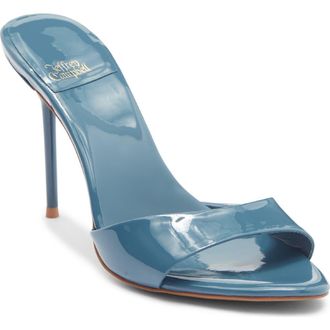 Jeffrey Campbell Ce-Soire Slide Sandal in Dusty Blue Patent at Nordstrom, Size 7.5