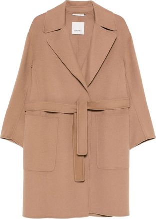 Max Mara Velo Belted Notch-lapel Coat