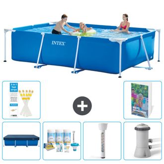Intex Piscina Con Estructura Rectangular - 300x200x75 Cm - 7-piezas S52