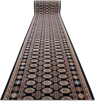 RugsX Rugsx - Runner Wool nain Rosette 6177 51011 navy / beige 80cm blue 80x100 cm