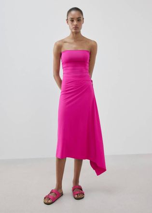 Mango Gonna asimmetrica midi fucsia - Donna - S - MANGO