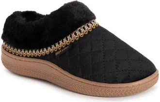 Muk Luks Charlee Faux Fur Clog Slipper in Black at Nordstrom, Size Medium
