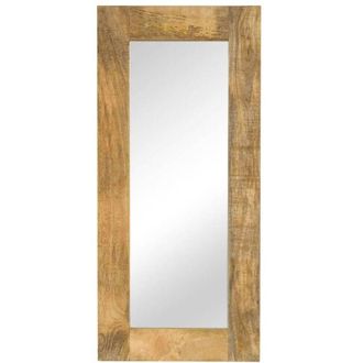 vidaXL Espejo De Madera Maciza De Mango 50x110 Cm Vidaxl