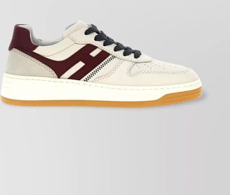 Hogan sneakers with perforated toe box and contrasting accents