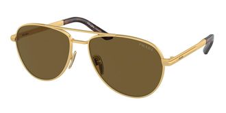 Prada PR A54S 1BK01T Mens Sunglasses Gold Size 60