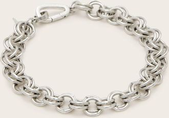 AllSaints Brass Coy Multi Chain Carabiner Bracelet, Size: One Size