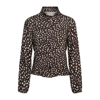 &Co Woman Anja Bambi - Dames - Blouses & Shirts - Bruin - Maat: 2XL Viscose