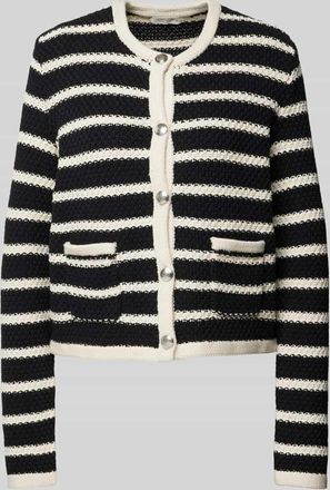 Christian Berg Strickjacke mit Knopfleiste in Black, Gr&ouml;&szlig;e M