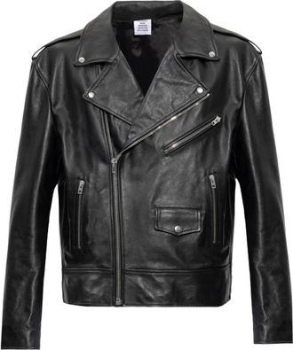 VETEMENTS Leather Jassen - Heren - Zomerjassen - Zwart - M - Jassen