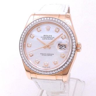 Rolex Pre-owned Rolex Datejust Automatic Chronometer Diamond Mens Watch 116185 MDL