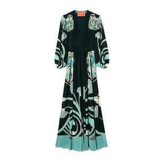 La DoubleJ Maxi Dresses, female, Multicolor, Size: XS Long Camerino Dress