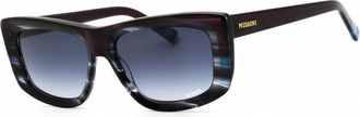 Missoni Ladies Blue Rectangular Sunglasses MIS0111S