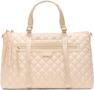 MZ Wallace Medium Park Quilted Nylon Satchel in Buff at Nordstrom