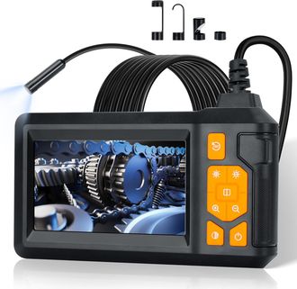 OEM C&aacute;mara Endosc&oacute;pica, Endoscopio Industrial Hd 1080p, C&aacute;mara De Inspecci&oacute;n De Tuber&iacute;as Ips De 4,3 Resistente Al Agua Ip67, 8 Led Ajustables, C&aacute;mara Tele