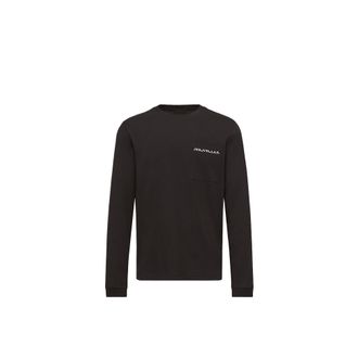 Moncler Moncler Logo Cotton Long Sleeve T-shirt, Men, Black, Size: 3xl