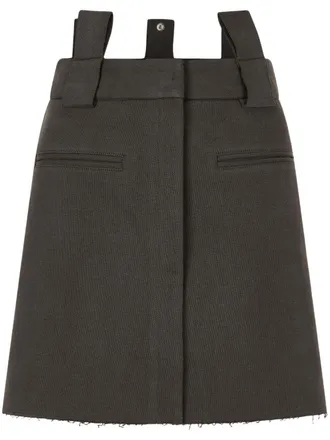 TOMBOY jersey pigment mini skirt - women - Cotton - OS - Grey
