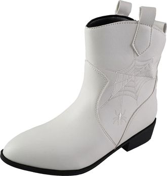 Generic Ankle Boots Womens Ankle Boots Platform Boots with Block Heel Leather Low Boots Shoes Mid Calf Boot Ankle Boot Short Autumn and Winter Boots Elastic R